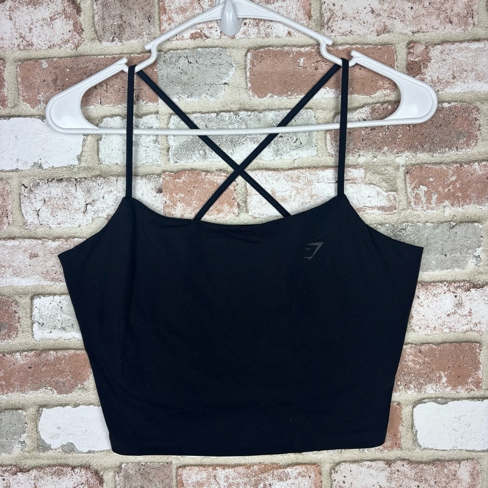 Gymshark Black Seamless Scoop Neck Sports Bra